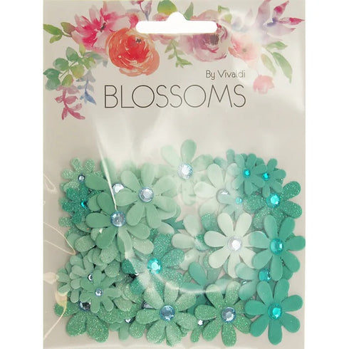 Blue Colour Florettes with Sparkle Flowers